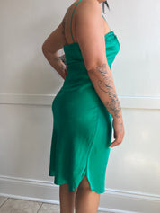 Victoria's Secret 100% Silk Emerald Slip (M/L)