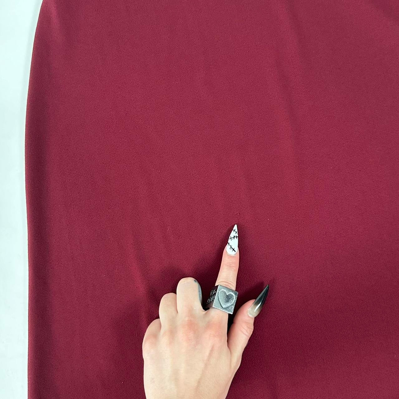 Y2K Red Maxi Skirt (M)