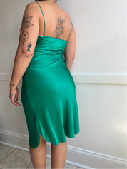Victoria's Secret 100% Silk Emerald Slip (M/L)