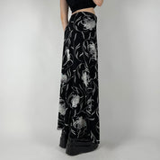 90s B&W Slinky Maxi Skirt (M)