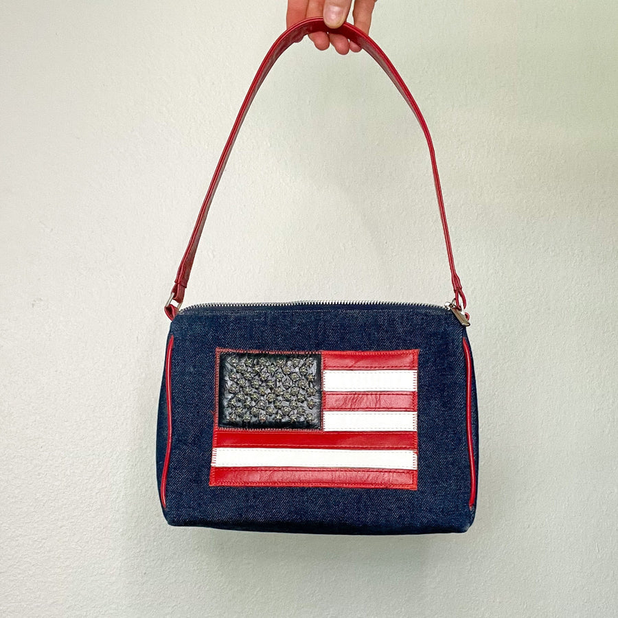 Y2K American Flag Shoulder Bag