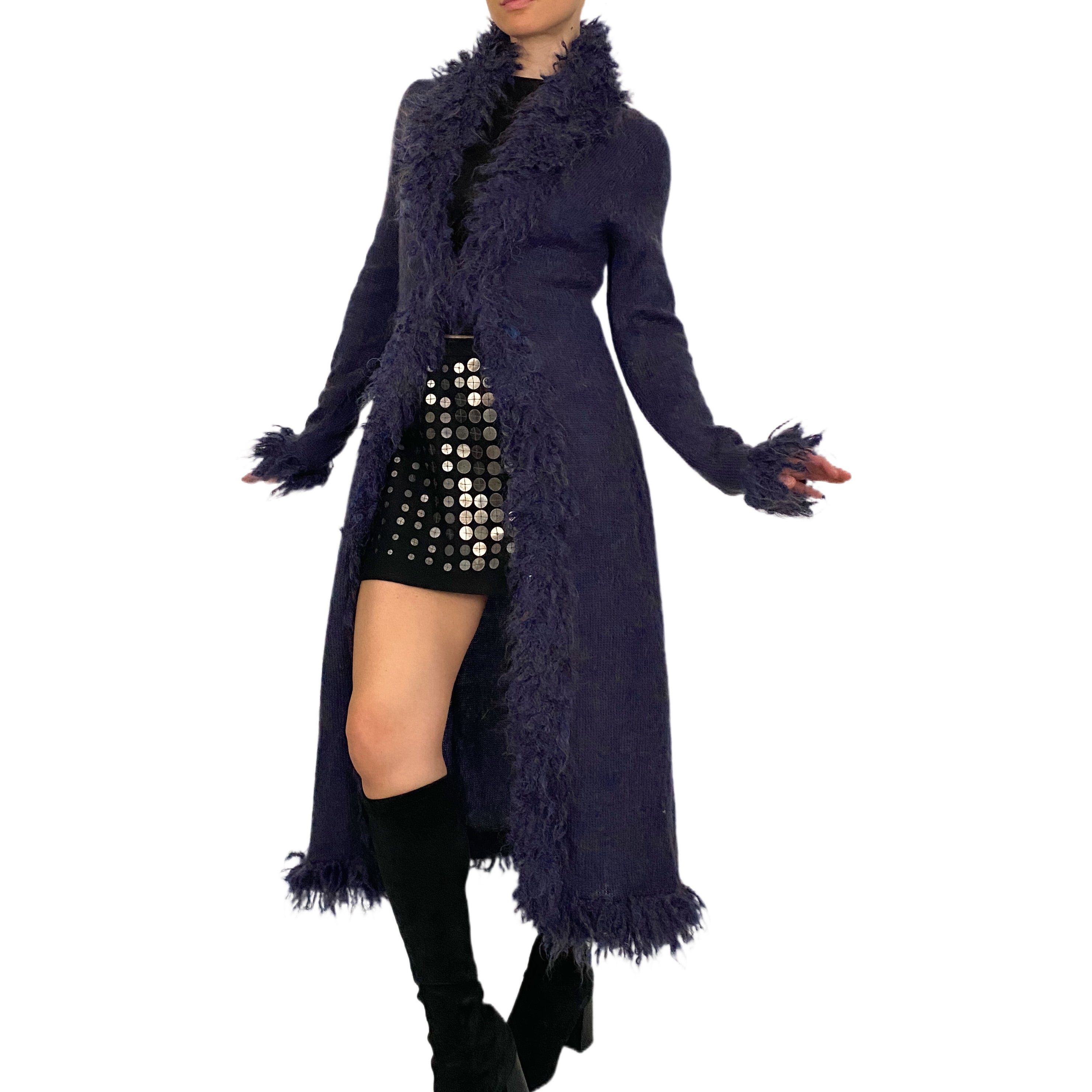 Purple Shag Cardi (M)