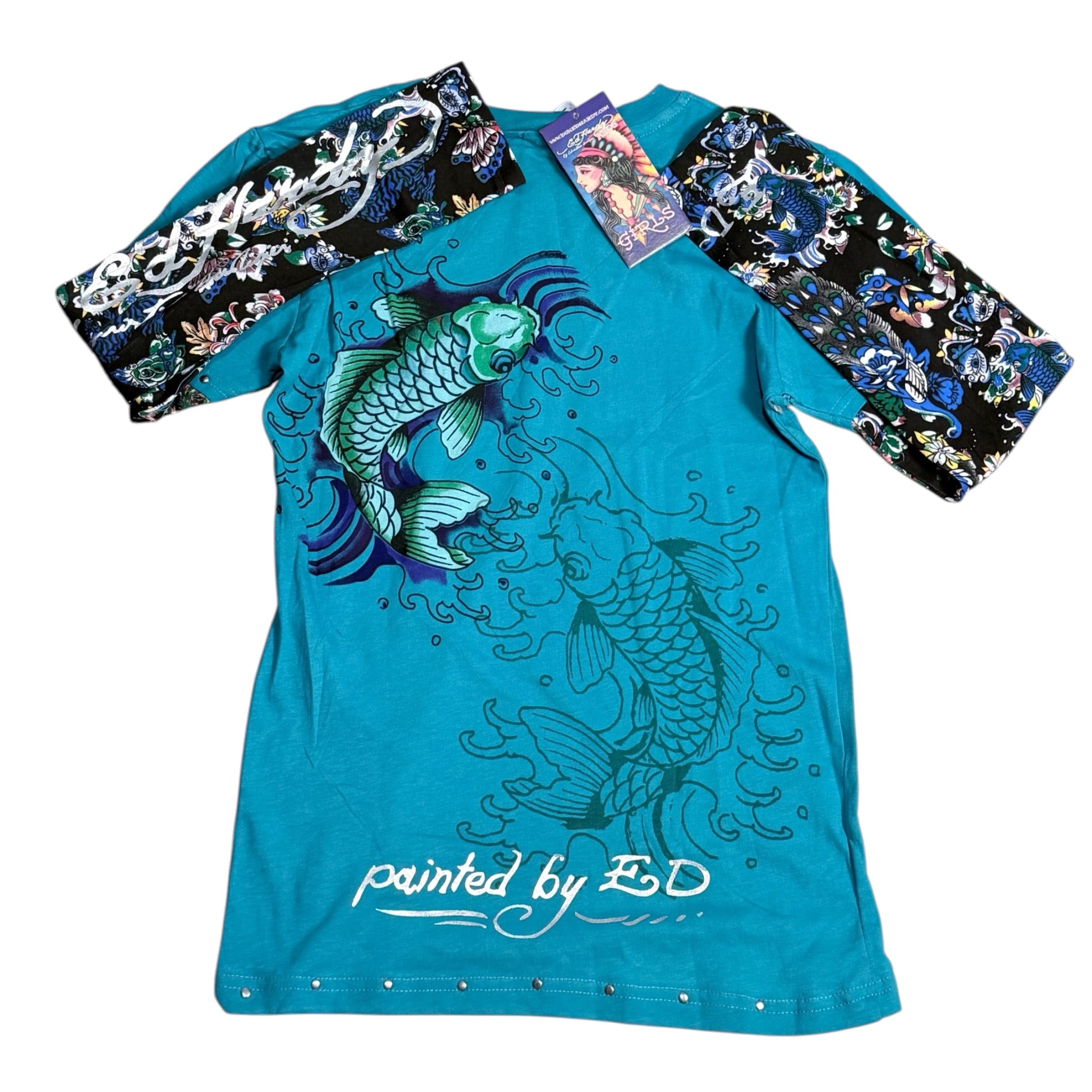 Vintage deadstock Ed Hardy koi fish longsleeve (XS/S)