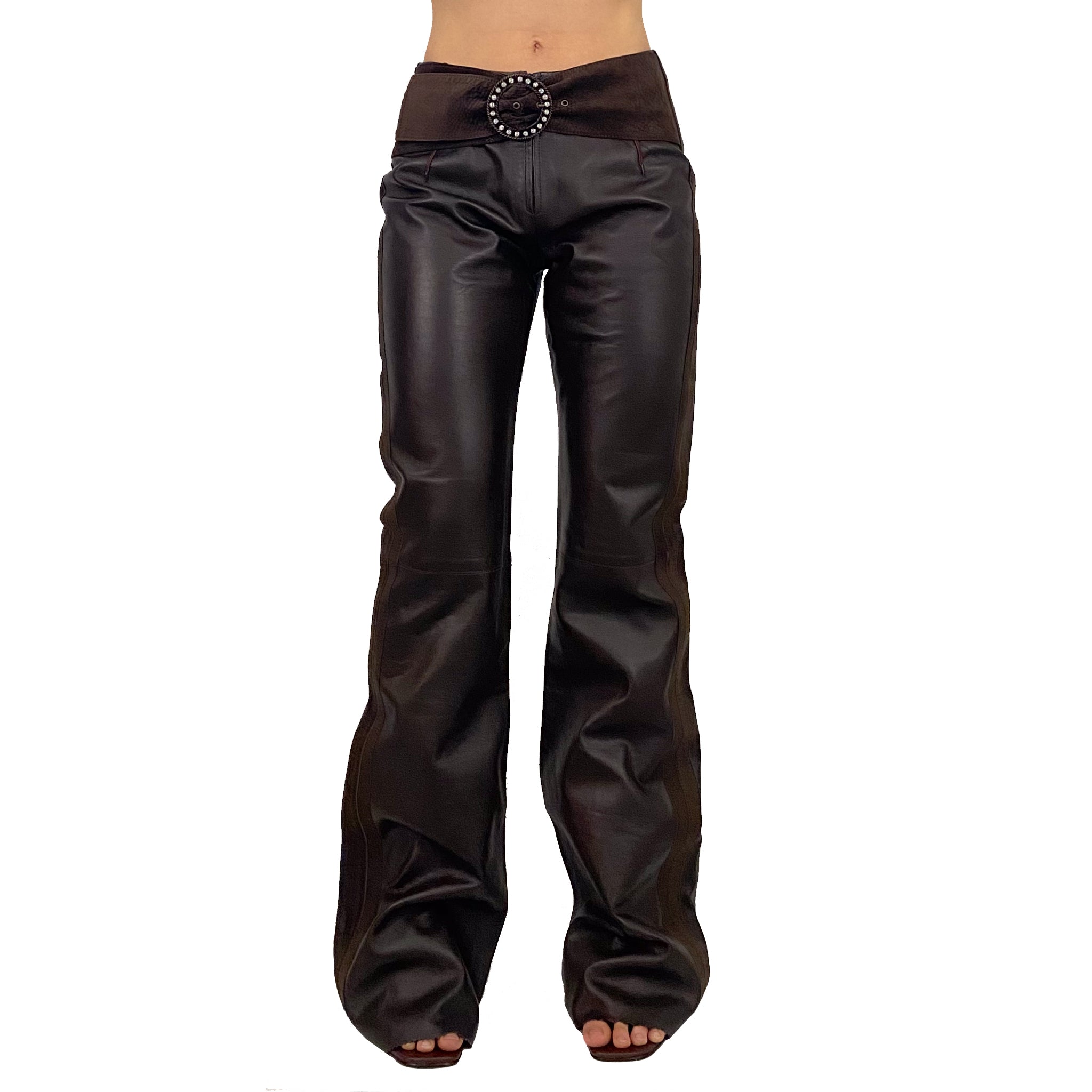 Chocolate Leather Pants (M)