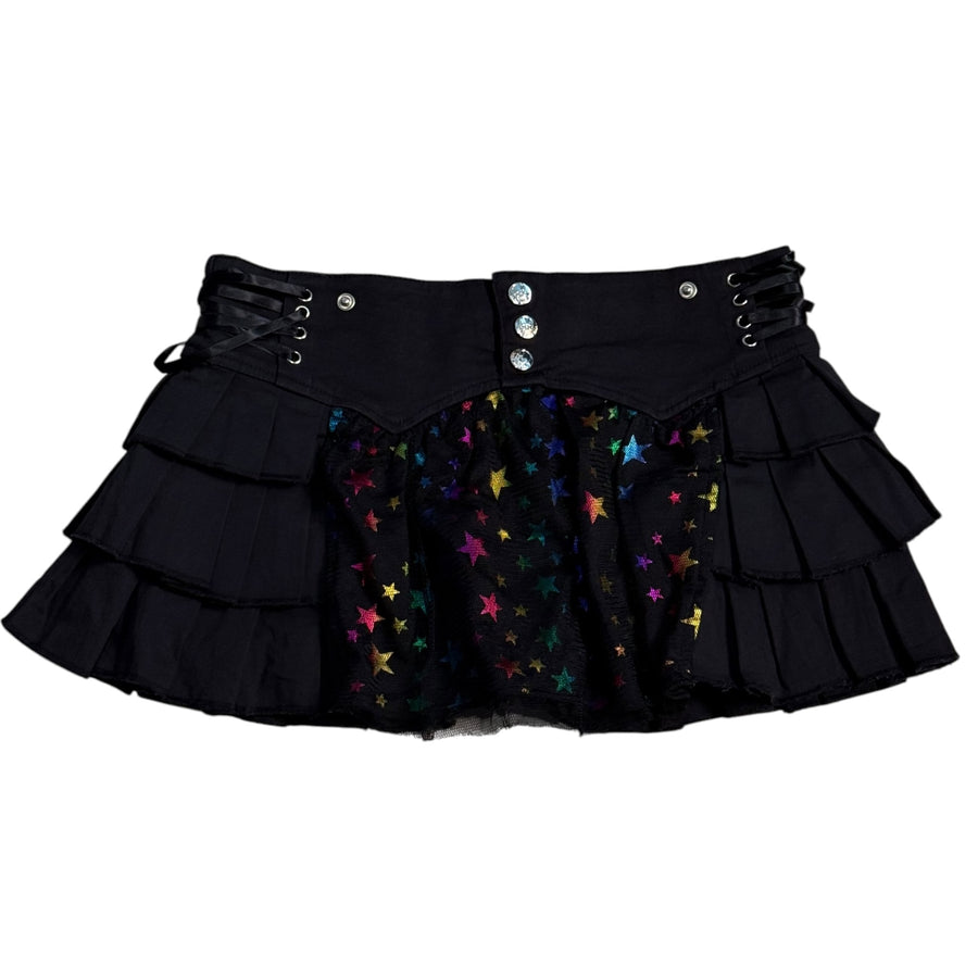 LIVING DEAD SOULS RAINBOW STAR MINI SKIRT (S)