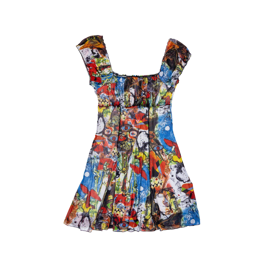 Euro Vintage Mesh Dress (L)
