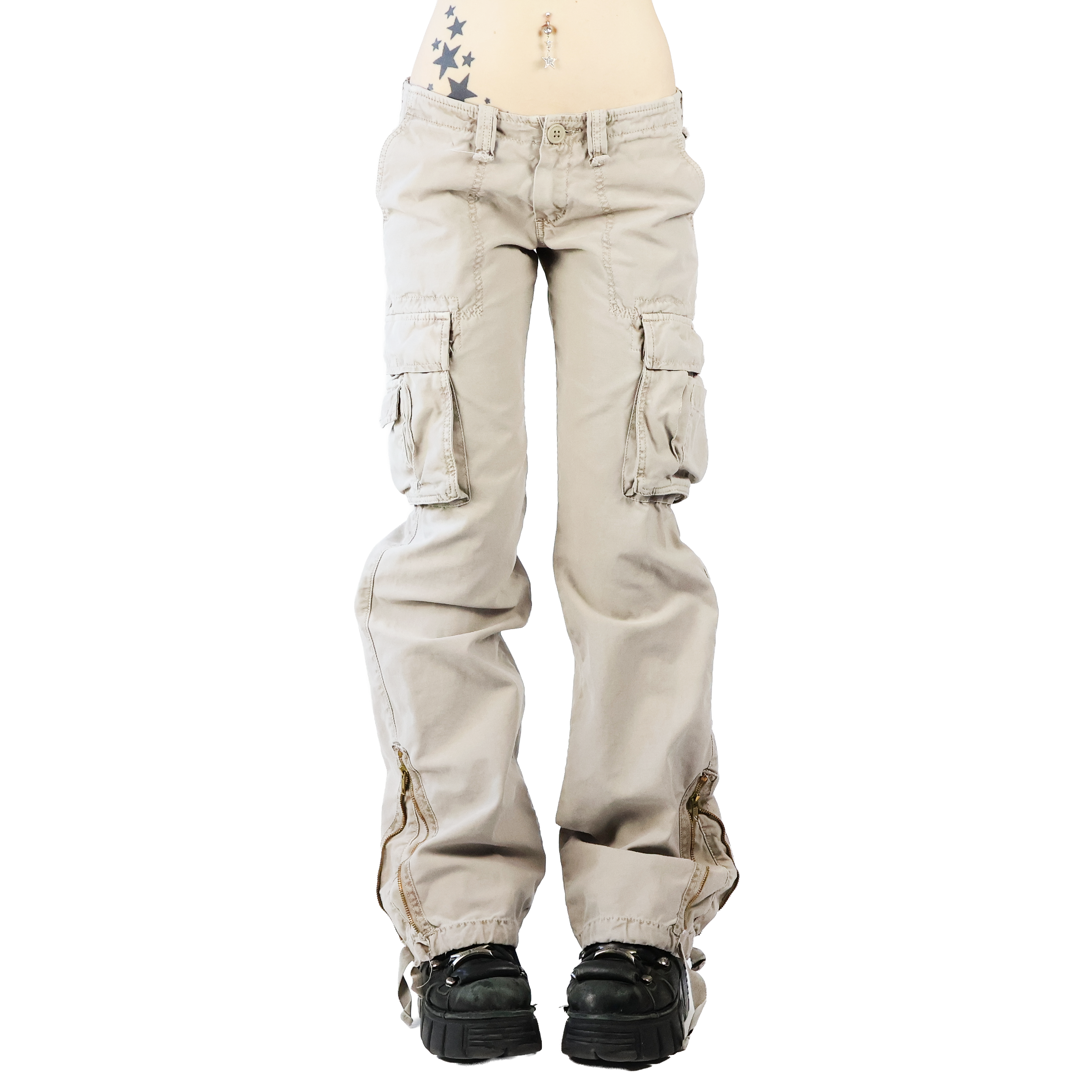 Y2K French Cargo Flares (XS)
