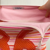 ANGEL SPORT #36 Pink Striped Halter Top (M)