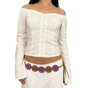 2000s Ivory Cottage Cotton Top (M)