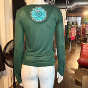 Desigual Geometric Long-Sleeve Top (S)