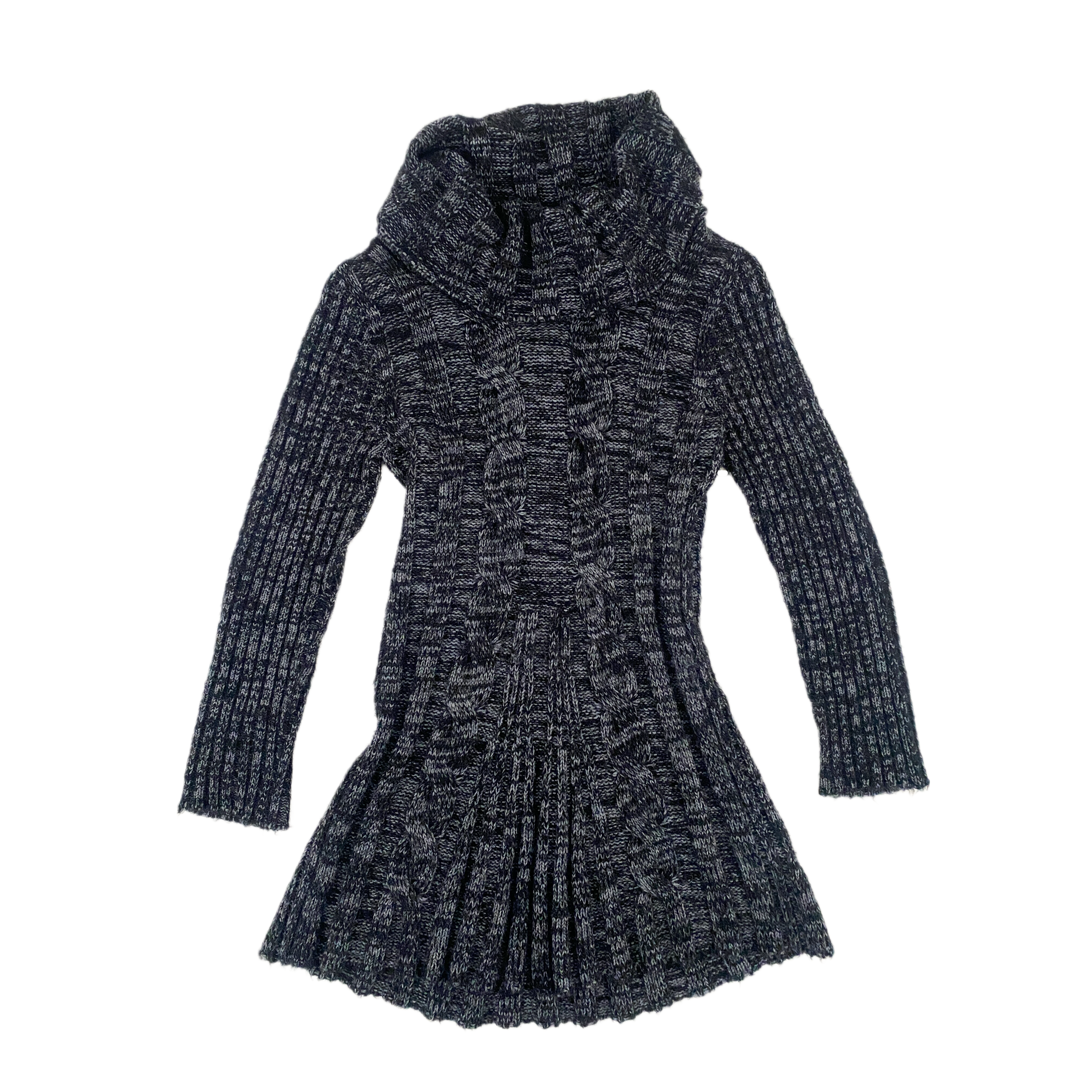 Charcoal Mini Sweater Dress (S)