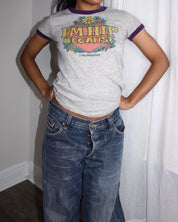 Denim Dungaree "I'm Hip" Ringer Tee (S)
