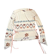 Vintage Boho Boat Neck Long-Sleeve (M)