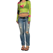 2000s Abercrombie & Fitch Denim Low Rise Capris (XS)