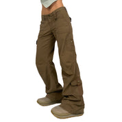 Low Rise Brown Cargos (S)