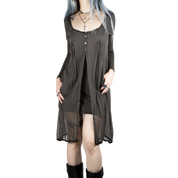 Silk Draped Dress (S/M)