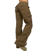 Low Rise Brown Cargos (S)