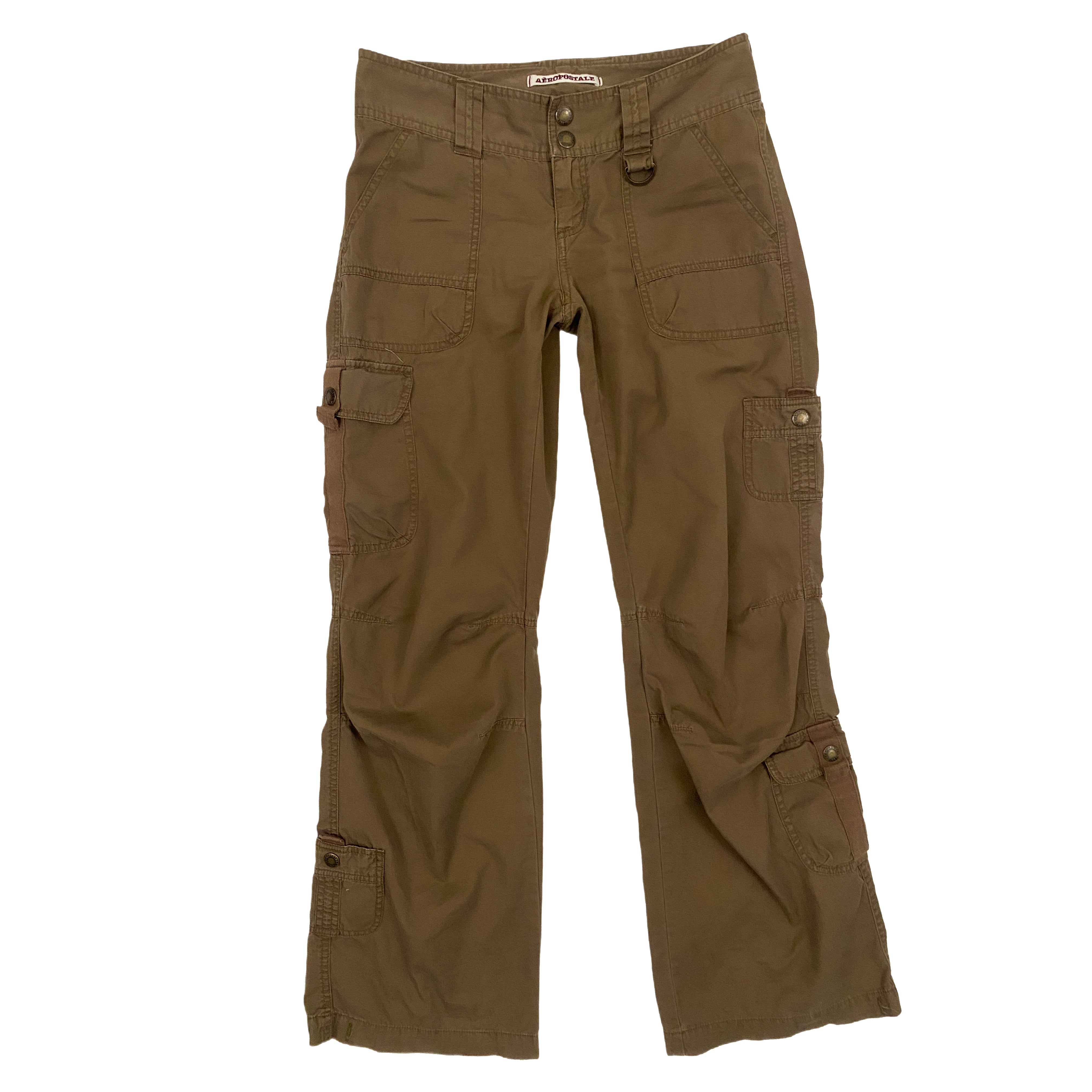 Low Rise Brown Cargos (S)