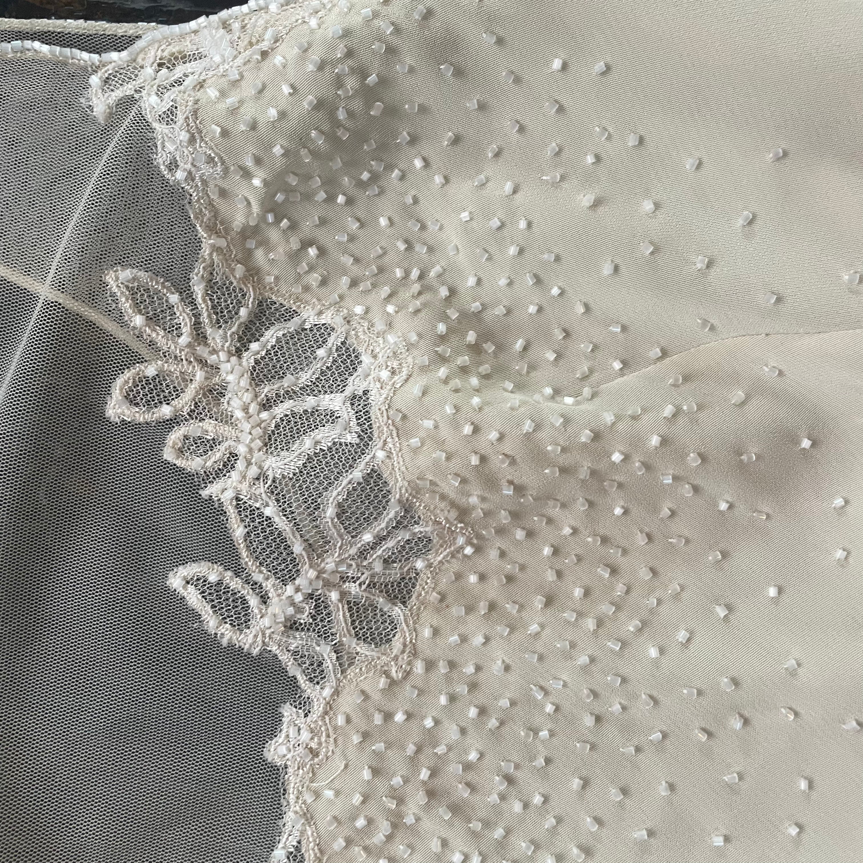 Cache White Beaded Dress