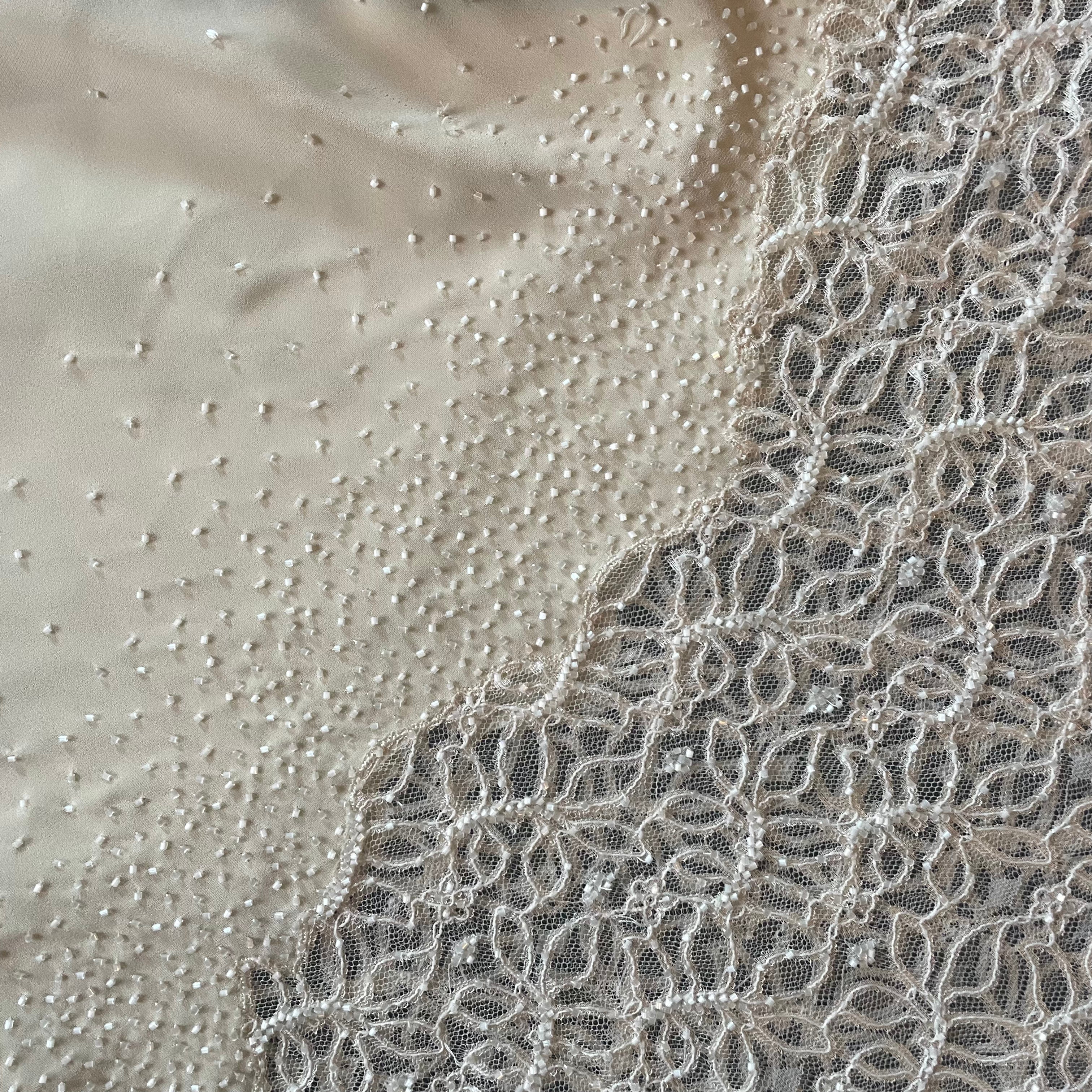 Cache White Beaded Dress