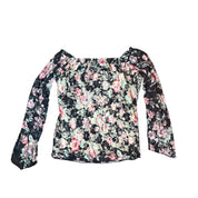 Y2K Floral Long-Sleeve Babydoll Top (M)
