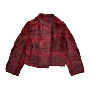 Gradient Red Fur Jacket (S)