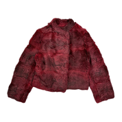 Gradient Red Fur Jacket (S)