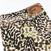 Just Cavalli Y2K Animal Print Jeans (XS)