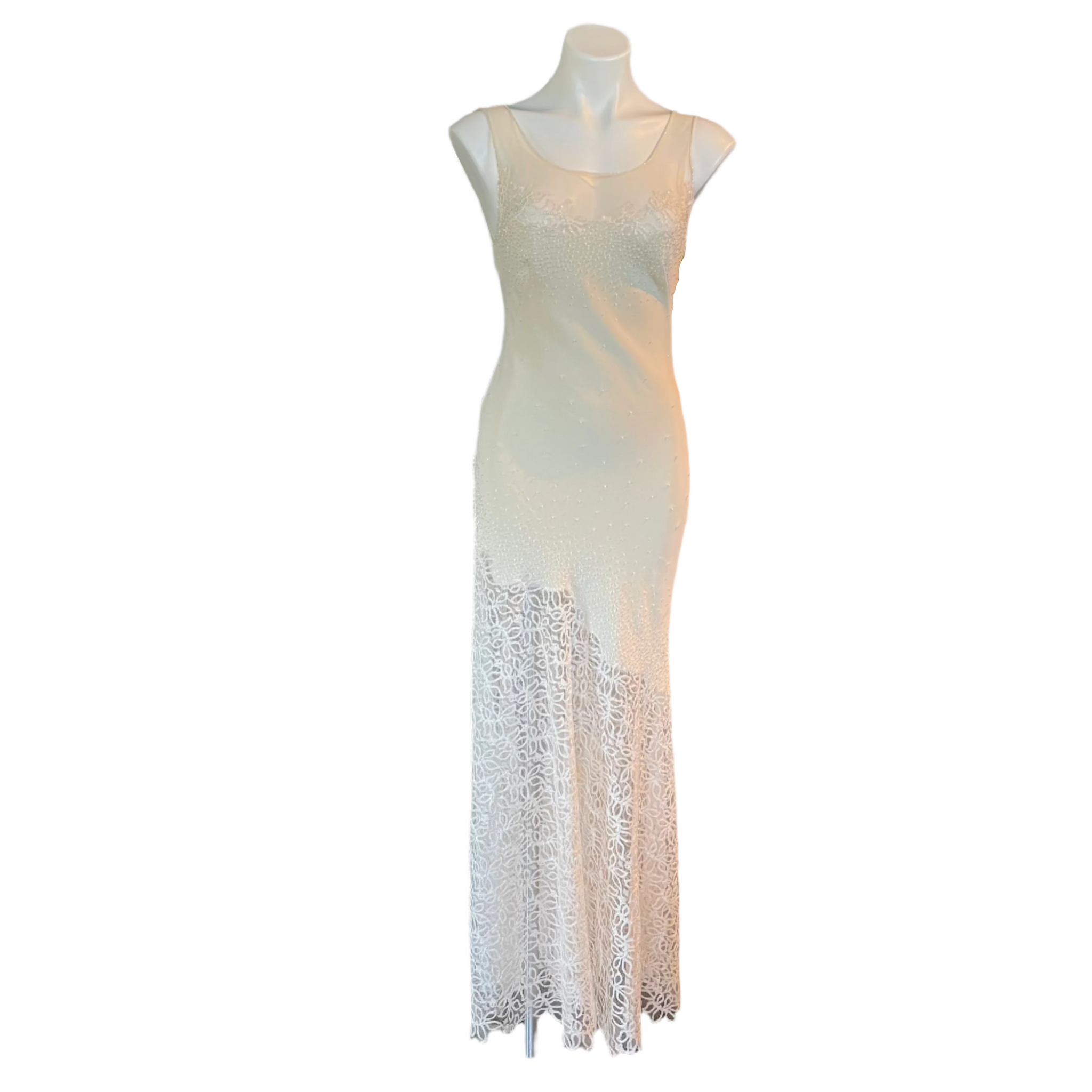 Cache White Beaded Dress – Holy Thrift