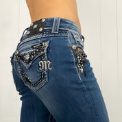 Miss Me Low Rise Bootcut Jeans (X/S)