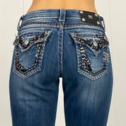 Miss Me Low Rise Bootcut Jeans (X/S)