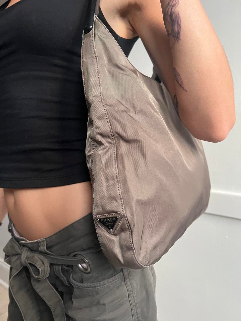 Vintage 90s Prada Nylon Shoulder Bag