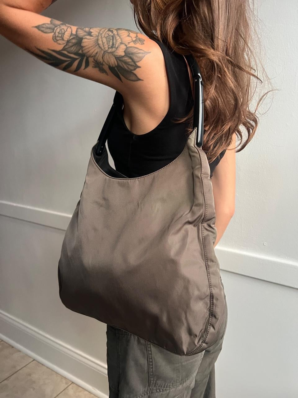Vintage 90s Prada Nylon Shoulder Bag