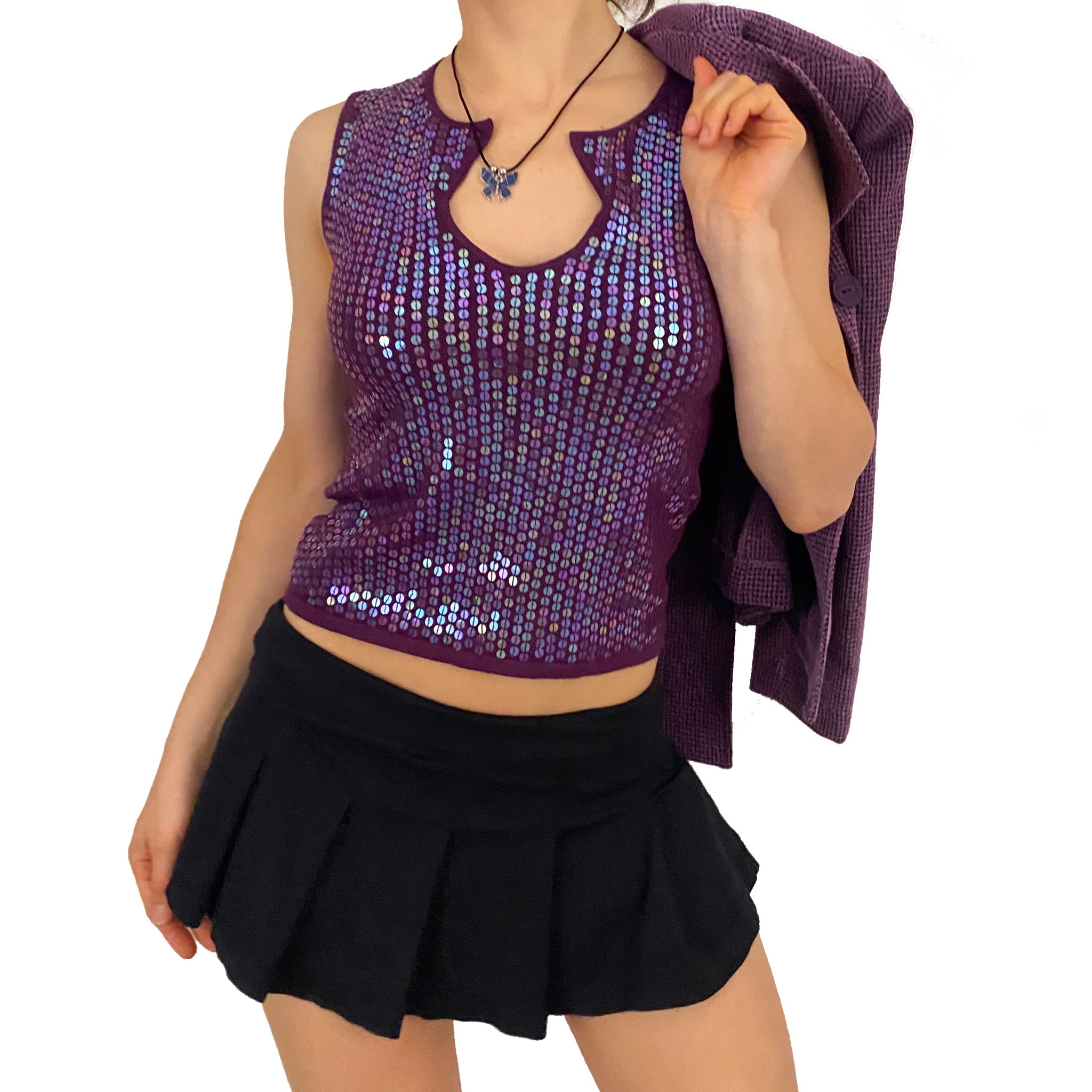 Y2K Sequin Knit (S)