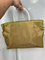 Vintage Prada Nylon Handbag with Lucite Handles