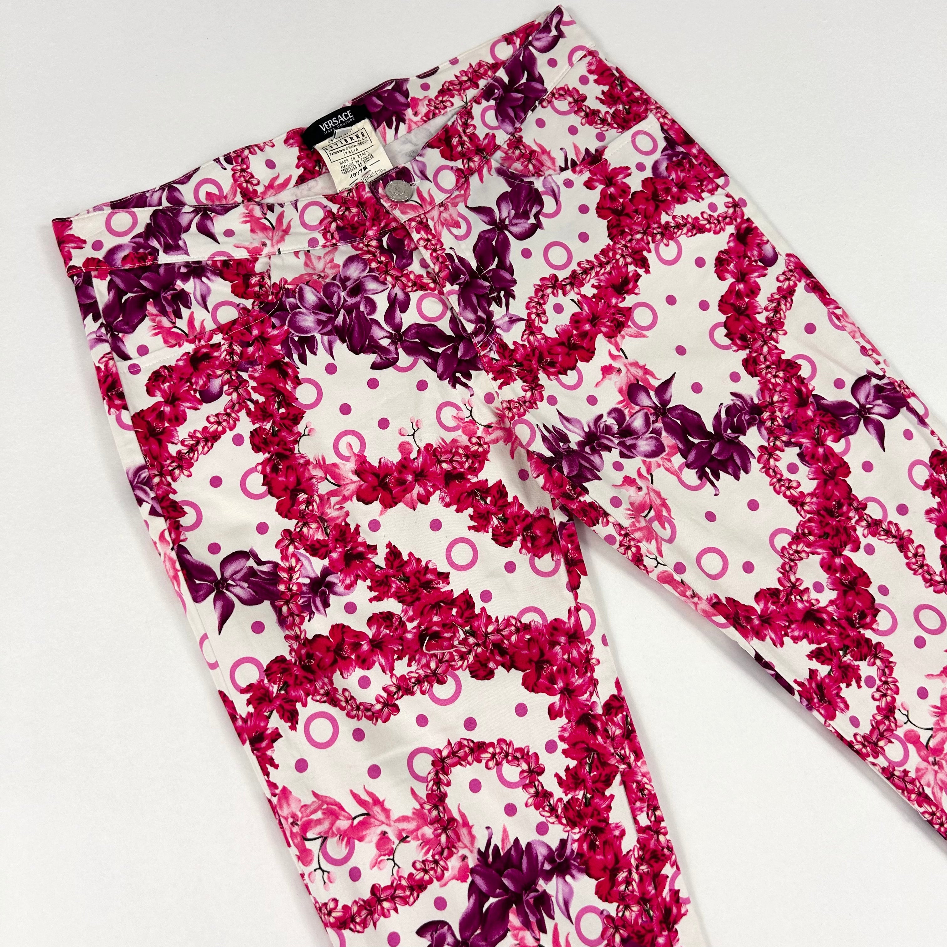 Versace Jeans Couture Floral Capris (S)