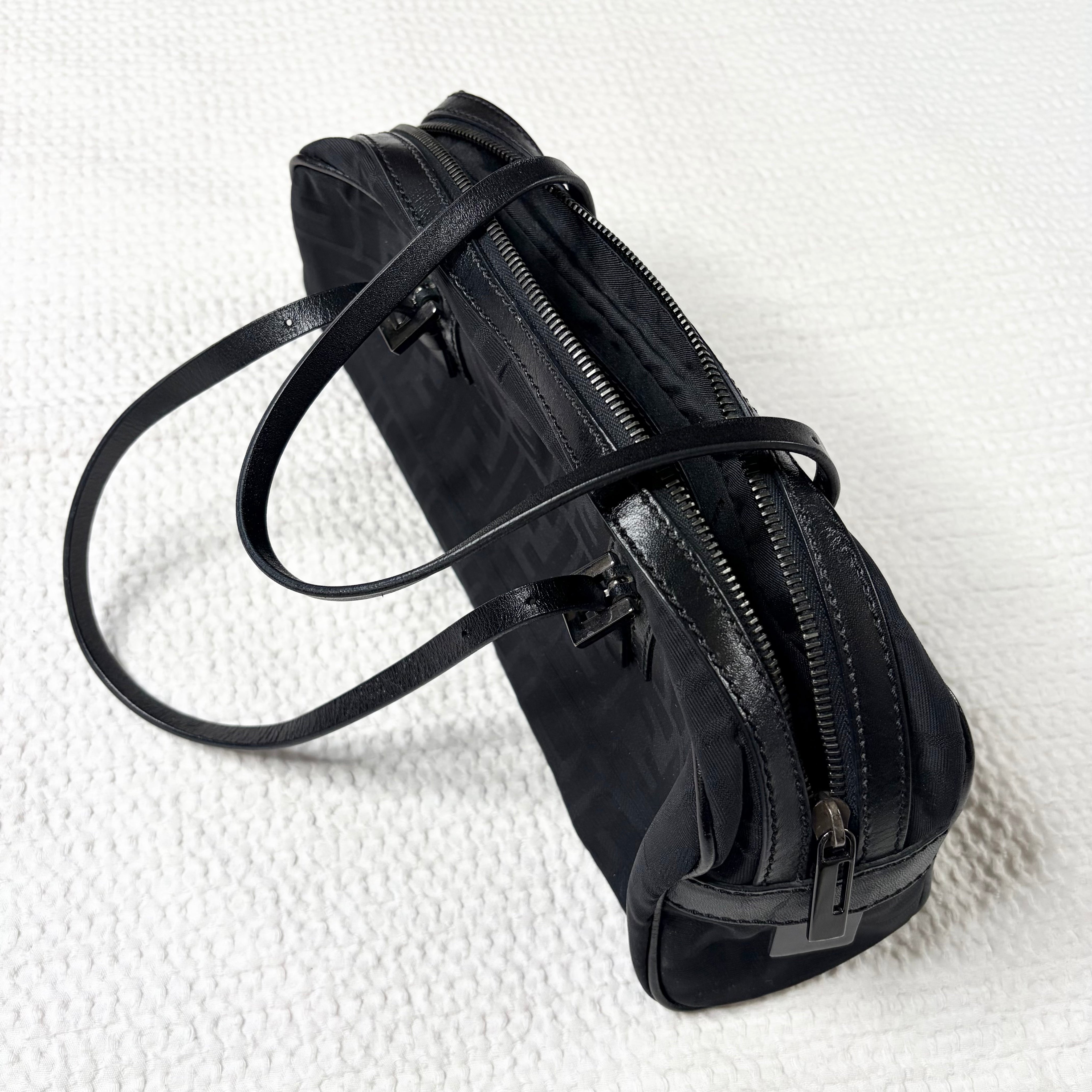 Vintage Fendi Zucca Bauletto Baguette Bag