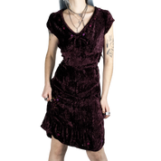 Merlot Velvet Dress (S)