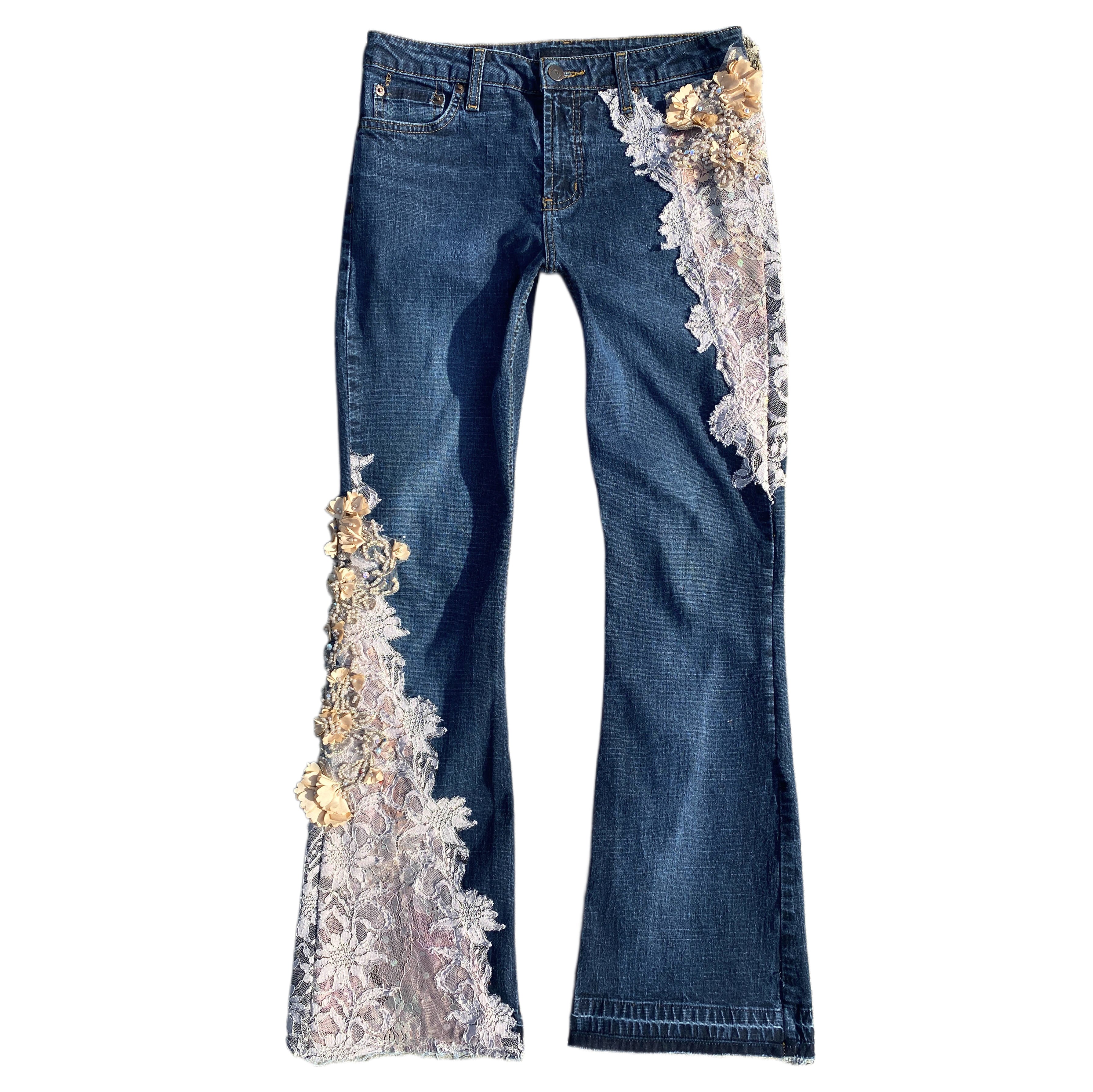 Embellished Lace Fairy Jeans (S)