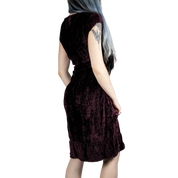 Merlot Velvet Dress (S)