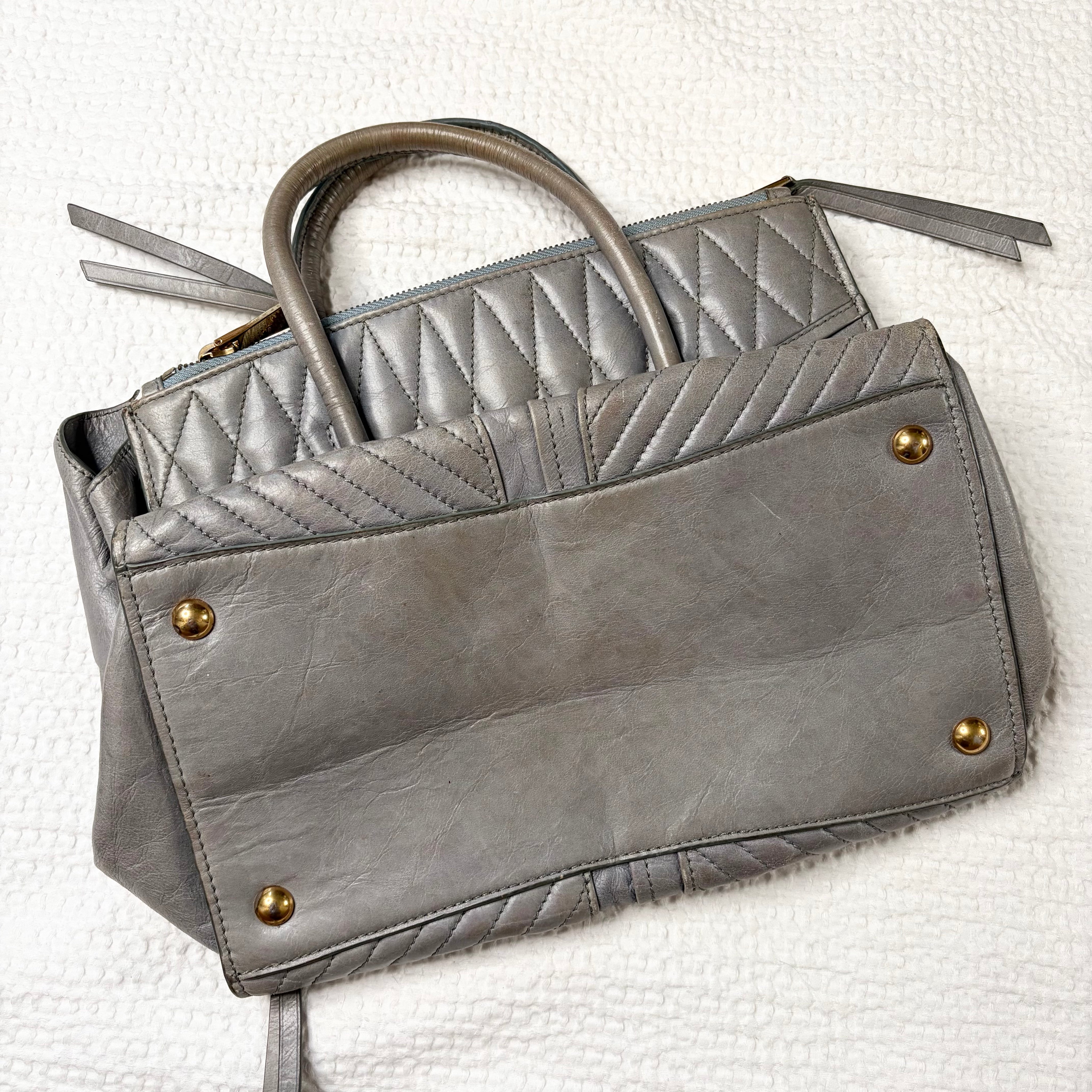 Miu Miu Quilted Nappa Leather Biker Handbag