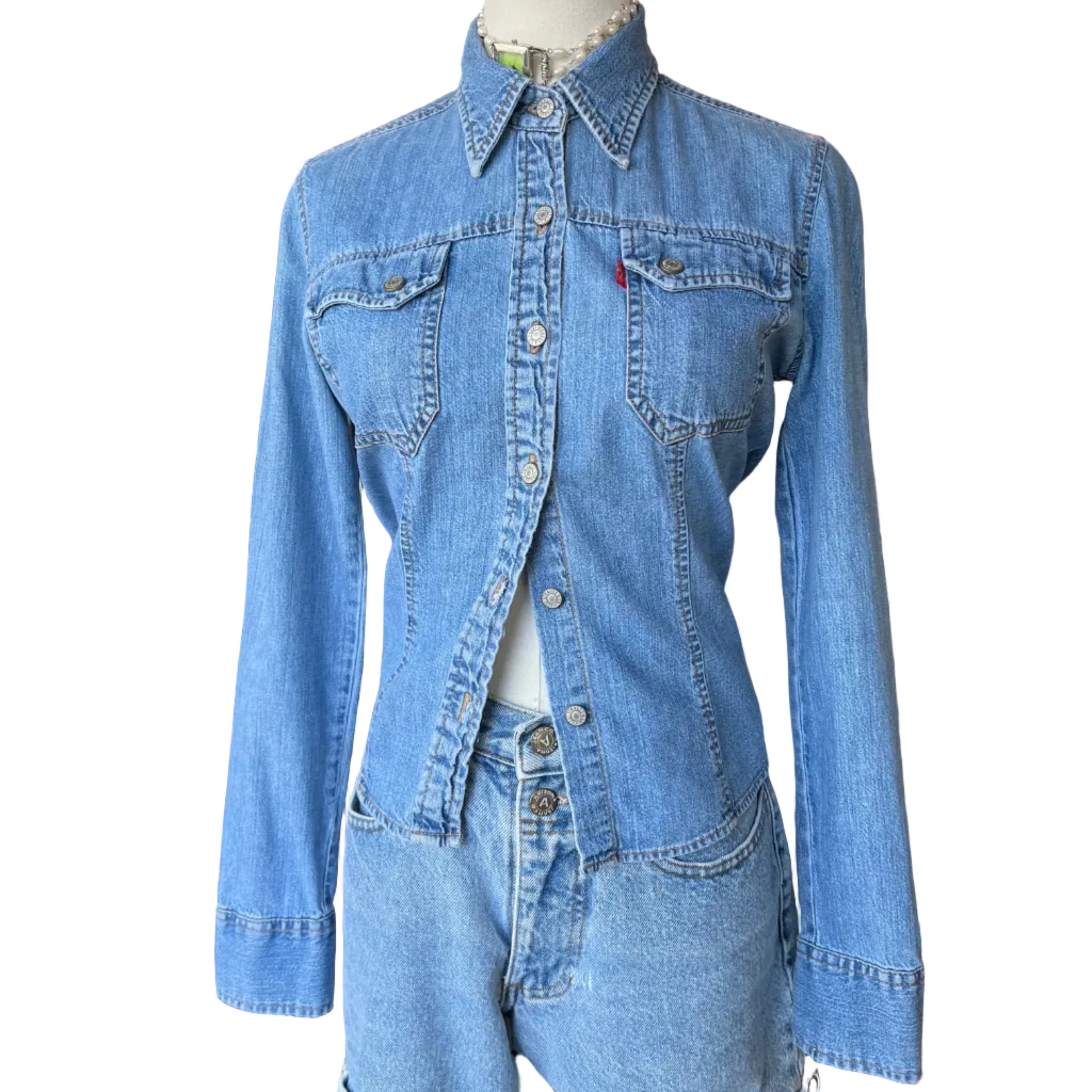Vintage Denim Levi's Shirt (S)