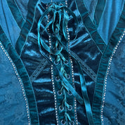 Velvet Emerald Lace-Up Tank (L)