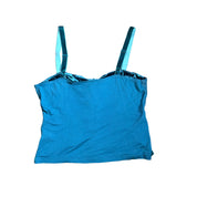 Velvet Emerald Lace-Up Tank (L)