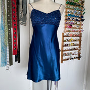 90s Embellished Mini Dress (S/M)
