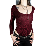 Garnet Mesh Bodysuit (S)
