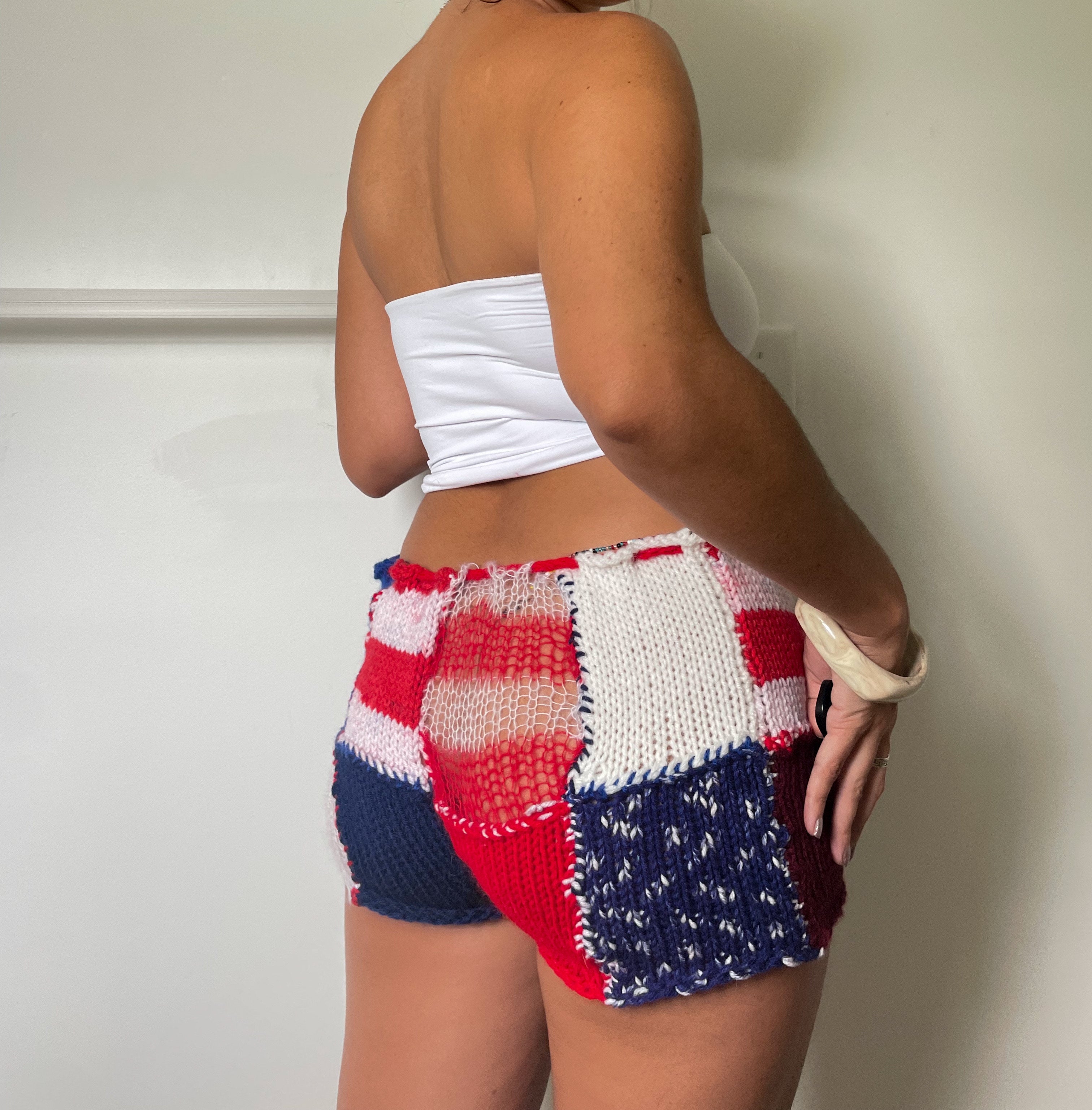 Patchwork Americana Shorts (XS-XL)