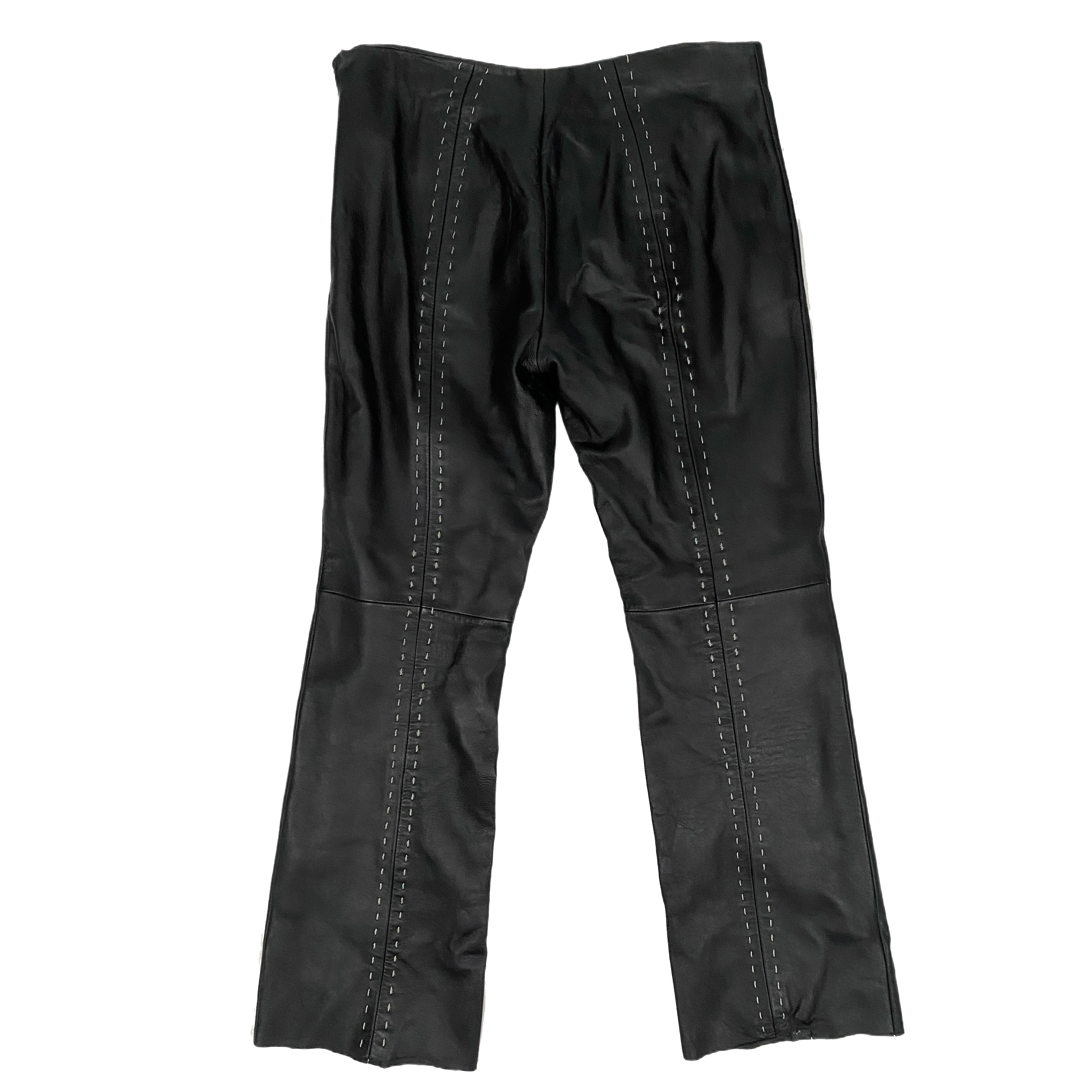 Stitched Soft Leather Pants (L)