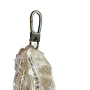 White Ribbon Tassel Keychain