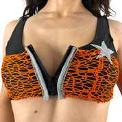 ANGEL SPORT Mesh Zip Bra (S)